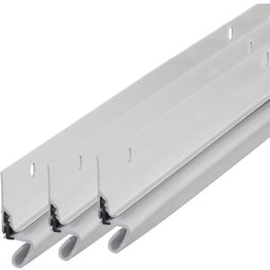 M-D Building Products 52047 White Aluminum and Premium Rubber Heavy-Duty Screw-on Top and Sides Door Seal Kit