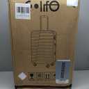 Coolife Expandable Suitcase Luggage set PC ABS TSA Lock Spinner Carry on 3 Piece Sets (Blue)