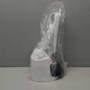 MR.SIGA Toilet Plunger and Bowl Brush Combo for Bathroom Cleaning, White, 1 Set (One Size)