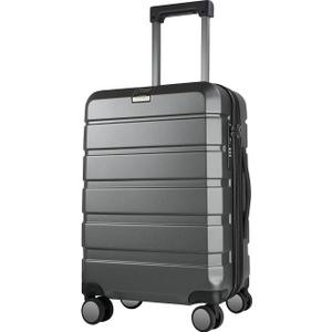 KROSER Hardside Expandable Carry On Luggage with Spinner Wheels & Built-in TSA Lock, Durable Suitcase Rolling Luggage with USB Port, Carry-On 20-Inch Steel Grey KROSER Hardside Expandable Carry On Luggage with Spinner Wheels & Built-in TSA Lock, Durable Suitcase Rolling Luggage with USB Port, Carry-On 20-Inch Steel Grey