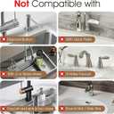 Diatomite Faucet Mat Splash Guard - Quick Dry Stone Mat Sink Tray 23.6"x4"  Super Absorbent Non-Slip Faucet Drip Mat Around Faucet  Drying Stone Protector for Kitchen Sink Bathroom (Grey) (Gray)