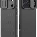 Nillkin Camshield Case for iPhone 17 Pro Max Case, [Built-in Dual Camera Cover][Slim Profile] [Military Grade Drop Protection] Shockproof Bumper Phone Case 6.9 inch 2025 Black