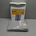 QPAU Inflatable Toddler Travel Bed with Tent  Lightweight Blow Up Kids Air Mattress with Hand Pump  Indoor & Outdoor Portable Sleeping Solution for Camping, Travel, Home, Grandmas  Ages 3+ (A-Khaki Gray)