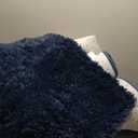 Softlife Rug for Bedroom 5.3x7.6 Feet Area Rug for Living Room Soft Shaggy Rugs for Kids Room Fluffy Fuzzy Carpets Long Plush Bedside Rug Nursery Christmas Home Decoration for Boys Girls, Navy Blue