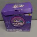 Mgaolo Upgraded Mini Karaoke Machine Toy for Kids, Portable Bluetooth Speaker with 2 Wireless Mics, Emoji & Colorful LED Lights, Home Travel & Party Play Gifts for Boys Girls (Blue)