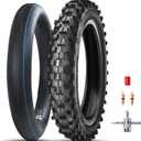 Dirt Bike Rear 90/100-16 3.25/3.50-16 Tire and Inner Tube for 150cc KX100 KLX140 TTR125 CRF150 XR100 RM85L RM100 Baja DR125 Pit Bike Off Road Motocross Motorcycle Heavy Duty