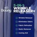 Downy Wrinkle Releaser Spray, All In One Formula, Removes Wrinkles, Static and Odor Eliminator, Crisp Linen Scent, 33.8 Fl Oz, (Pack of 4)