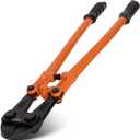 KSEIBI 141590 Heavy-Duty Large Bolt Cutter 30" for Cutting Fence, Steel Wire, Chain, Screws, Rivet, Padlock, and Metal Rods with Soft Grip Rubber Ergonomic Handle Cutters (30 Inch-750MM)