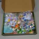 24 Pack Building Blocks Easter Gifts for Kids, Easter baket stuffer Dragon Animal Prizes for kids classroom with Hearts Box , Easter Egg Filler Party Favors for Boys & Girls