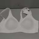As Fairy 2026 Deep V Wireless Push Up Bras for Women Soft Support Bra with Lift Comfortable T-Shirt Bra for Daily Wear (White) US40 A