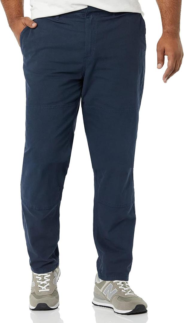 Amazon Essentials Mens Stretch Canvas Double Knee Utility Work Pant (Previously Goodthreads) (40W x 32L, Dark Navy)