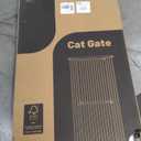 Gardner Pet 51"-87" Extra Tall Cat Gate for Doorway, Wide Adjustable 27.56"-37" Baby Gate Included 4 Extension Kits, Pressure Mounted Safety Full Door Gate for Stairs, Studio, Kitchen (White)