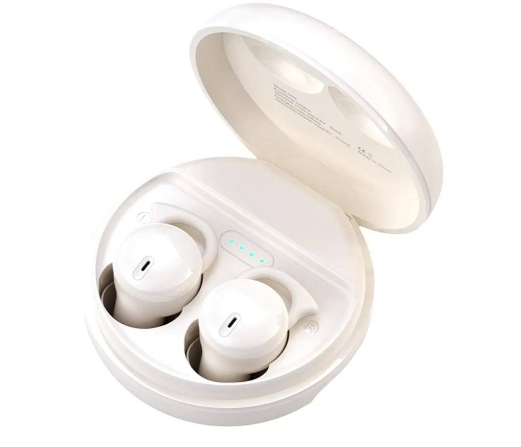 Invisible Sleep Headphones,Sleep Earbuds for Side Sleepers,Sleeping Earbuds Comfortable Noise Blocking, Bluetooth 5.3 Wireless Headphones for Sleeping,Running,Driving - White A1