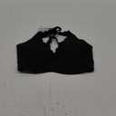 Womens Deep V Bras No Underwire Scalloped Push Up Bras for Women Wireless Seamless Bralettes Plunge T Shirt Bra, Black, M