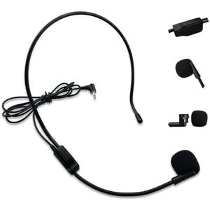 ZOWEETEK Flexible Wired Microphone with 3.5mm Audio Plug for Voice Amplifier and AUX Audio Device (SDMIC03)