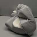 DONAMA Cervical Pillow for Neck and Shoulder,Contour Memory Foam Pillow,Ergonomic Neck Support Pillow for Side Back Stomach Sleepers with Pillowcase (Queen Size 24.8"Lx14.96"Wx5.51"H, Light Grey)