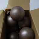 Yunlly 12 Pcs Neutral Textured Christmas Ball Ornaments 2025 3.15 Inch Rustic Bronze Xmas Ornament Vintage Brown Metallic Tree Baubles Antique Farmhouse Modern Christmas Decor for Tree Home Indoor (Old Style)