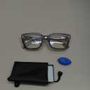IBOANN Oversized Blue Light Glasses for Woman, Funky Fashion Glasses With Preppy Look, Reduce Screen Fatigue Computer Glasses (Seed Grey)