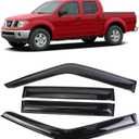 Window Visor Tape-On Deflectors for Trucks 2000-2004 Nissan Frontier Super/Crew Cab, Rain Guards, Window Visors for Cars, Vent Deflector, Window Deflectors 4 pcs 94627