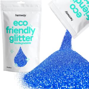 Hemway Eco Friendly Biodegradable Glitter 100g / 3.5oz Bio Cosmetic Safe Sparkle Vegan for Face, Eyeshadow, Body, Hair, Nail and Festival Makeup - Ultrafine (1/128" 0.008" 0.2mm) - Sapphire Blue Hemway Eco Friendly Biodegradable Glitter 100g / 3.5oz Bio Cosmetic Safe Sparkle Vegan for Face, Eyeshadow, Body, Hair, Nail and Festival Makeup - Ultrafine (1/128" 0.008" 0.2mm) - Sapphire Blue