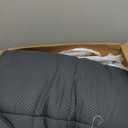 Full Size Mattress Topper for Back Pain, Cooling Extra Thick Mattress Pad Cover with 8-21 inch Deep Pocket, Plush Pillow Top Mattress Topper Overfilled with Down Alternative, Full Size, Dark Grey