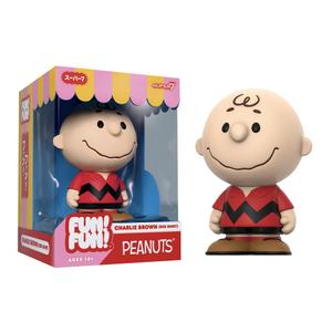 Super7 Fun! Fun! Peanuts Charlie Brown (Red Shirt) Vinyl Figure - 5" Peanuts Action Figure - Classic Cartoon Collectibles and Retro Toys