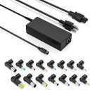 90W Universal Laptop Charger AC Adapter Compatible with Lenovo HP Dell ASUS Acer Samsung Sony Fujitsu Toshiba IBM Gateway Notebook Ultrabook Chromebook Latitude, Inspiron Pavilion Series