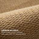 Yancorp Front Door Mat 24"x 35" Faux Jute Indoor Entrance Doormat Outdoor Welcome Mat Entry Entryway Rugs Inside Outside Door Mats for Home Entrance Durable Non Slip Dirt Trapper Duty-Tan