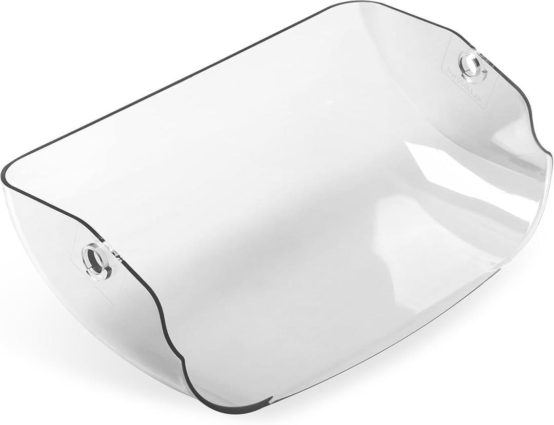 PartsBroz 240337712 Refrigerator Dairy Door Cover for Frigidaire Dairy Door Replacement, Kenmore, Crosley Fridge Dairy Shelf Bin Cover Clear Gallery 8.8 Inch Part PS1525960 AP3959552 240337703 1194855