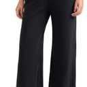 Colorfulkoala Dreamlux Women's High-Waisted Wide Leg Yoga Pants - Ultra Soft Yoga & Casual Lounging Leggings 29.5" Inseam(Black, M)