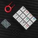 Cherry MX Switch Tester 12-Key Mechanical Keyboard Sampler Switch Testing Tool with Keycap Puller and 24 O Rings, 40A-L & 40A-R (Printed PBT Keycap)