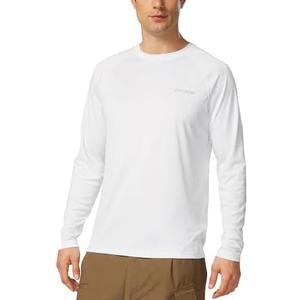 baleaf Men's Sun Protection Shirts UV SPF UPF 50+ Long Sleeve Rash Guard Fishing Running Quick Dry Lightweight, L
