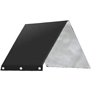 Replacement Canopy 52in x 90in Waterproof Replacement Canopy Roof Cover for Kids Playground Swingset UV Proof Shade Canopy Made with 190T Waterproof Silver Coated Fabric (Black)