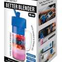 Hy-Impact Better Blender 16 Oz Cordless USB Rechargeable Turbo Power, Blue