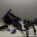 WALK MATE 3 Wheel Rollator Walker with Seat for Slim Seniors, Padded Backrest Lightweight Foldable Walker Ideal for Elderly, 8 Inch Tri-Wheel Modern Mobility Walking Aid Aluminum, Purple