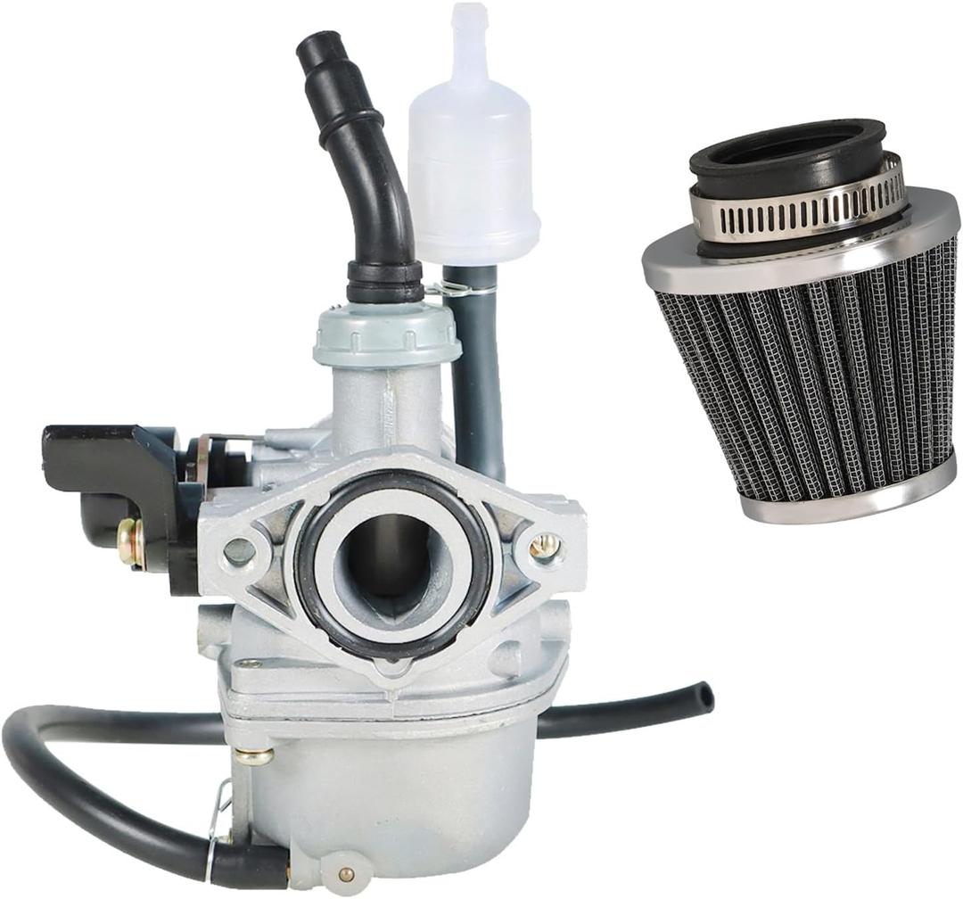 PZ19 Carburetor with 35mm Air Filter Replacemenet for 50cc 70cc 90cc 110cc 125cc ATV Dirt Bike and Go Kart Horizontal Engine