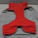 Lelepet Warm Dog Coat Waterproof Dog Jacket Reflective Fleece Vest with Adjustable Buckle Hook & Loop, Windproof Winter Jacket Dogs Coats for Small Medium Large Dogs, Red, XL