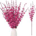 Wootkey 10 Pcs Long Stem Artificial Jasmine Flowers Fake Flowers Dry Branches for Home Office DIY Floral Art Plant Mother's Gift Wedding Table Centerpieces Party Vase Decoration