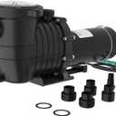 Garvee Swimming Pool Pump 1100W/270W 1.5HP/0.36HP Dual Speed 220V Pumps with Strainer Basket for Above-Ground/In-ground, 6000 GPH Max. Flow