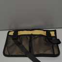 Wheelchair Bag, Walker Bag, Wheelchair Side Bag, Armrest Organizer Pouch with Cup Holder Attachment and Reflective Strip, Accessories for Most Wheelchairs, Walker, Rollators (Khaki)