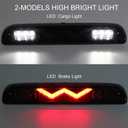 3rd Third Brake Light for 1999-2016 Ford F250 F350 Super Duty, for Ranger 1993-2011, for 2001-2005 Explorer Sport Trac, for 1994-2009 Mazda B series, Cargo Light Center High Mount LED Lamp