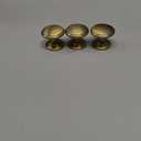 Cabinet Knobs 1-3/16 Inch Round Champagne Bronze Dresser Drawer Knobs Zinc Alloy Hardware with Wide Base for Kitchen Bedroom Bathroom