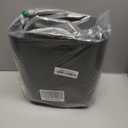 STORi Luup Bathroom Wastebasket, Secure Grocery Bags, Plastic Garbage Container for Vanity, Laundry Room, Kitchen, Office, 2.5 Gallon, Black, Made in USA (1 Pack)