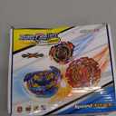 Battling Top Burst Gyro Toy Set Toy Gift for Children Boys Ages 6 8 10 12+ Combat Battling Game 12 Burst Spinning Tops 2 Two Way Launchers Grip Starter (BOZE-B8)