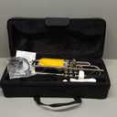 CAHAYA Bb Trumpet Instrument Trompeta: Nickel Student Trumpet with Hard Case 7C Mouthpiece Gloves Standard Trumpets for Beginners or Advanced Students Silver