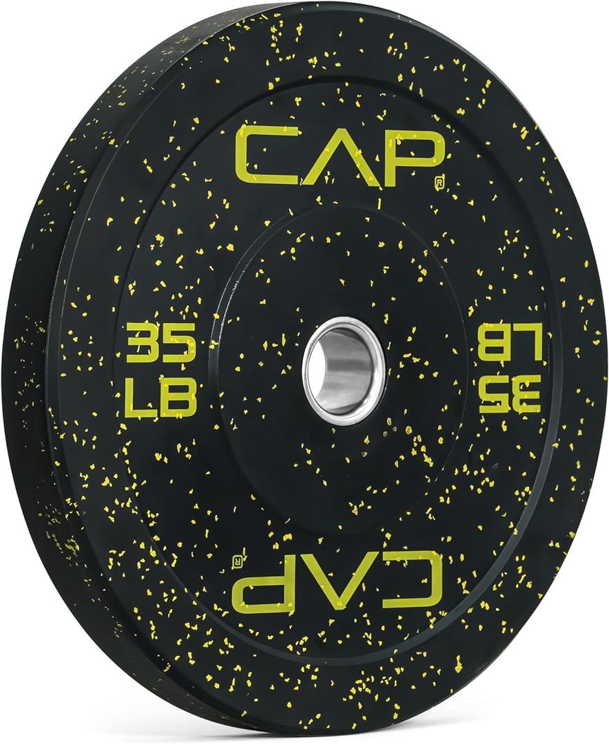 CAP Barbell Rubber Olympic Bumper Plate | Multiple Options/Colors (35lbs - Single)