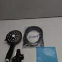 JDO Shower Head with Handheld, High Pressure Handheld 6 Settings, Detachable Shower Head Set with Stainless Steel Hose and Shower Bracket (Matte Black)