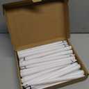 Reginary 36 Pieces Flameless Taper Candles Battery Operated Bulk 11" Plastic Lights LED Candlesticks Window Candles for Birthday Wedding Church Decor Party Supplies(White)