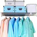 BAOYOUNI Tension Closet Shelf, Adjustable Storage Rack Separator Wardrobe Cupboard Divider Organizer Rod for Kitchen Bathroom Bedroom, 23.62-39.37 Inch