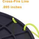 Weed Eater String .095 5LB Cross Trimmer Line Yellow | Commercial cutting string line for grass & weeds, for Echo stihl weed eater sting etc
